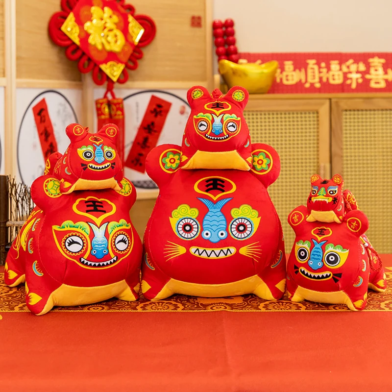 

2022 китайский новый год Тигр талисман кукла Весенний фестиваль вечерние ринка Декор китайский новогодний декор китайские новогодние подарк...