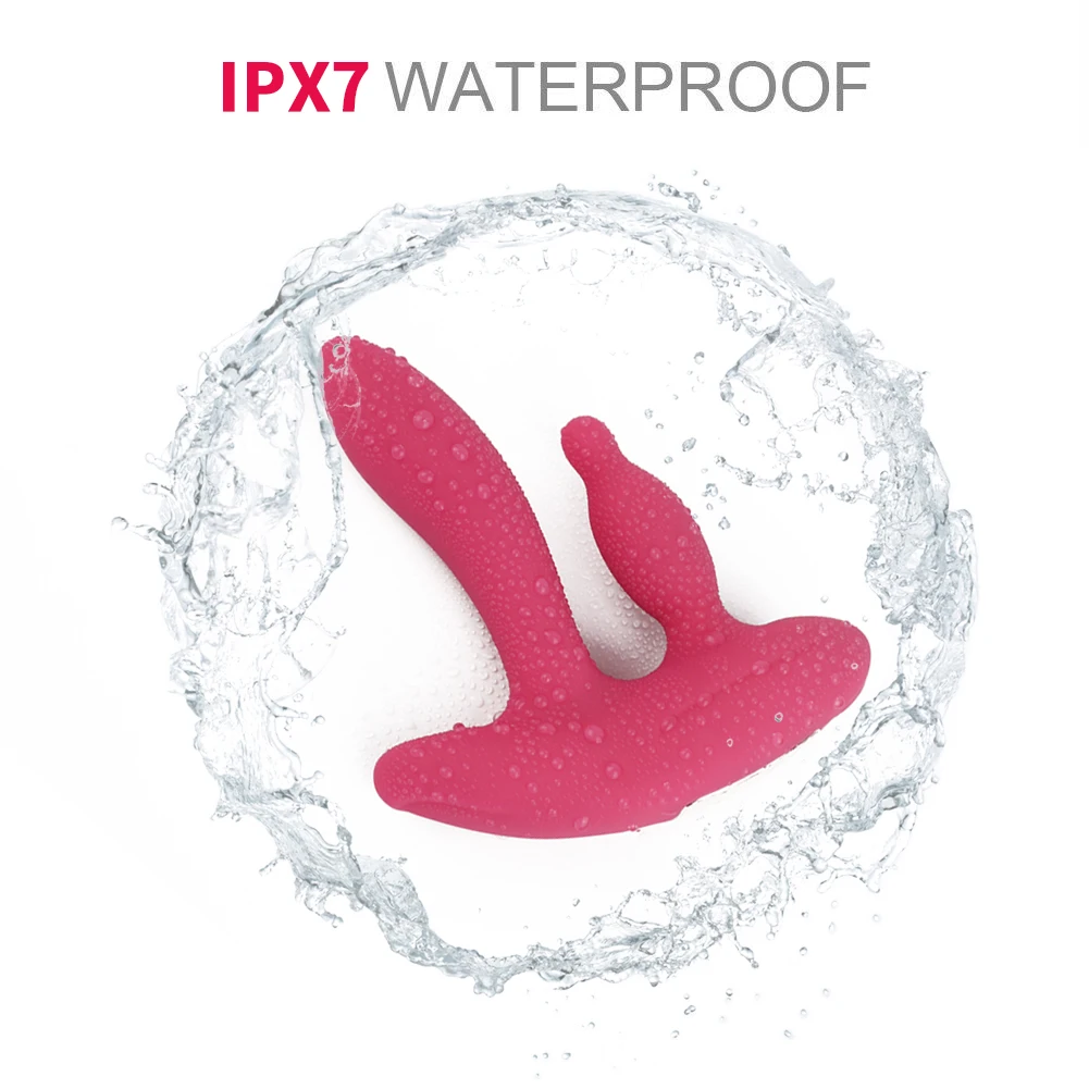 Вибратор для точки G двойного назначения 2 интенсивных мотора мягкий силиконовый