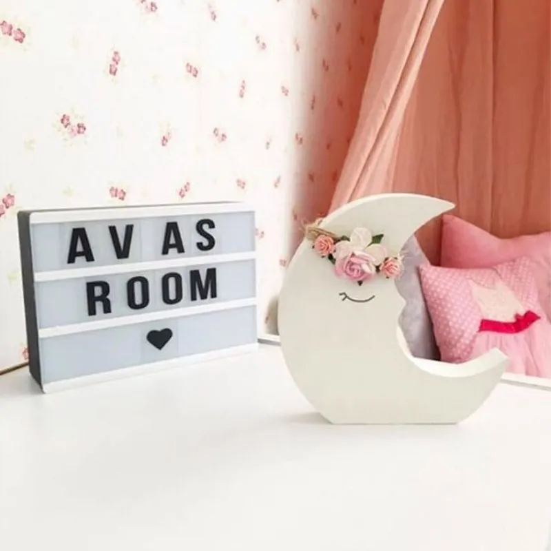 INS Скандинавская Луна облако деревянные строительные блоки украшения детская