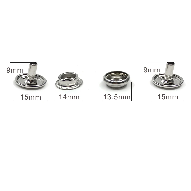 15 мм металлические застежки пуговицы кошелек заклепки куртка одежда джинсы