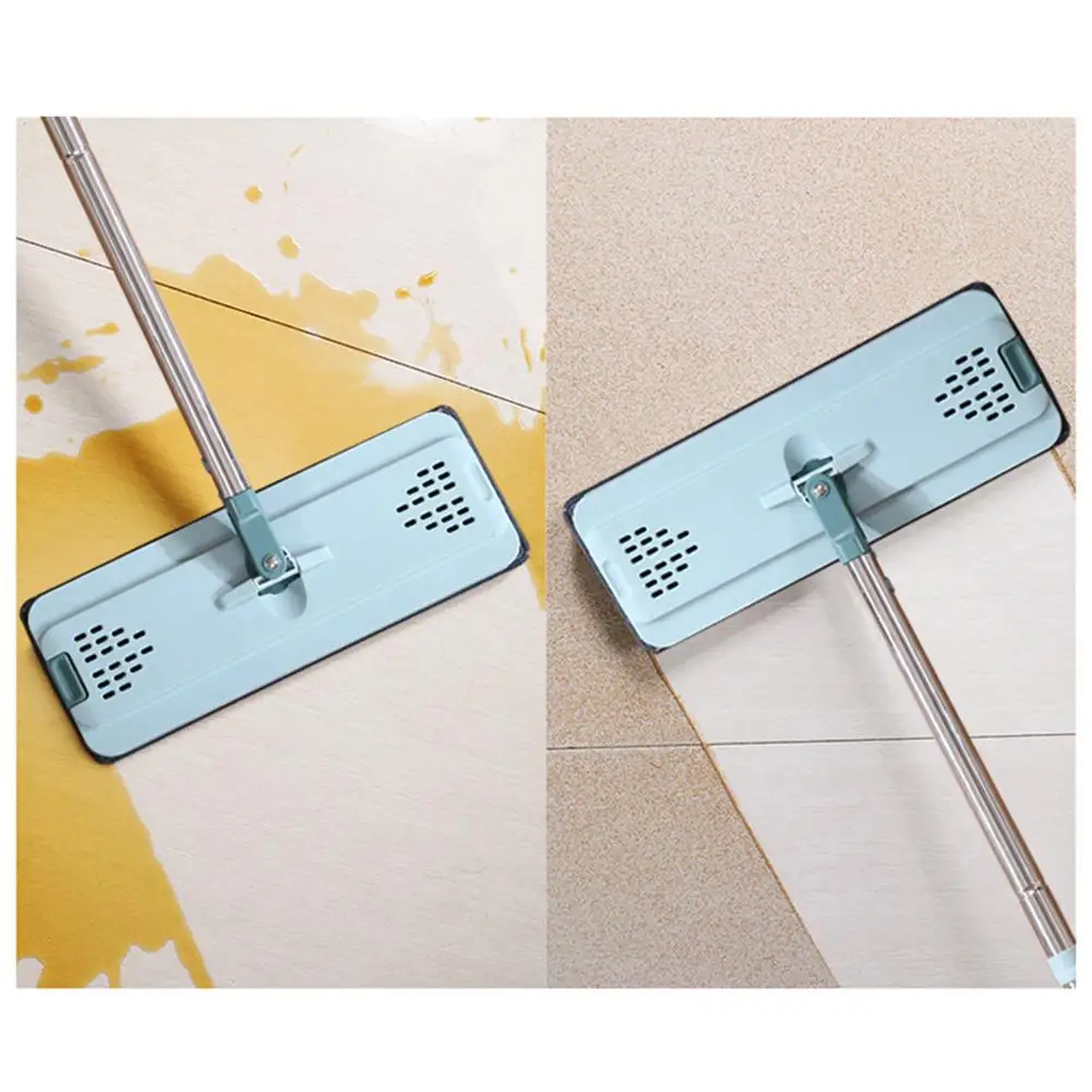 Плоская сжимающаяся половая тряпка и ведро без рук Швабра для мытья полов сухое