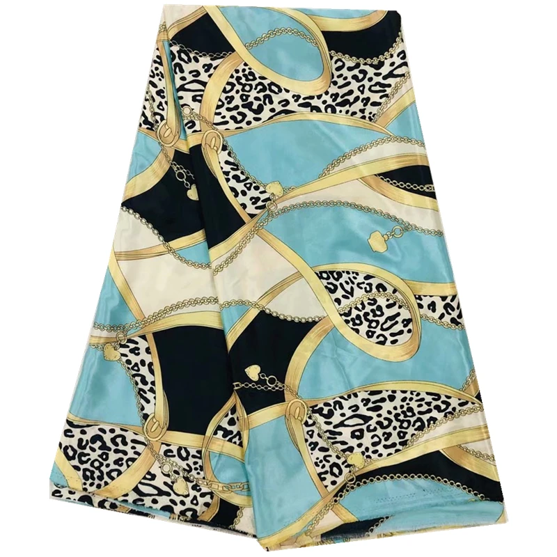 

wholesale 2020 imitated silk fabric african print fabric nigerian ankara fabrics african fabric prints for party dress 5 yards