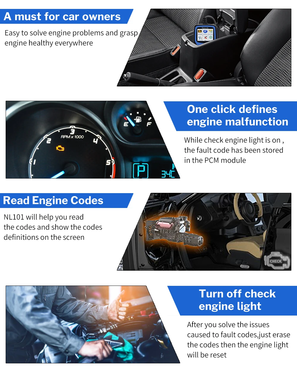 Deelife OBD2 Профессиональный Автомобильный сканер ODB2 Авто Самостоятельная Диагностика Бортовая Диагностика машины инструмент для ODB II OBD 2 считыватель кодов