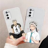 kotaro bokuto haikyuu anime phone case transparent for oppo r reno 9 11 17 3 4 s plus pro 15x k7 protective shell funda