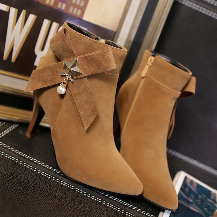 Сапоги больших размеров-15 Женская обувь Женские ботильоны ботинки зимняя