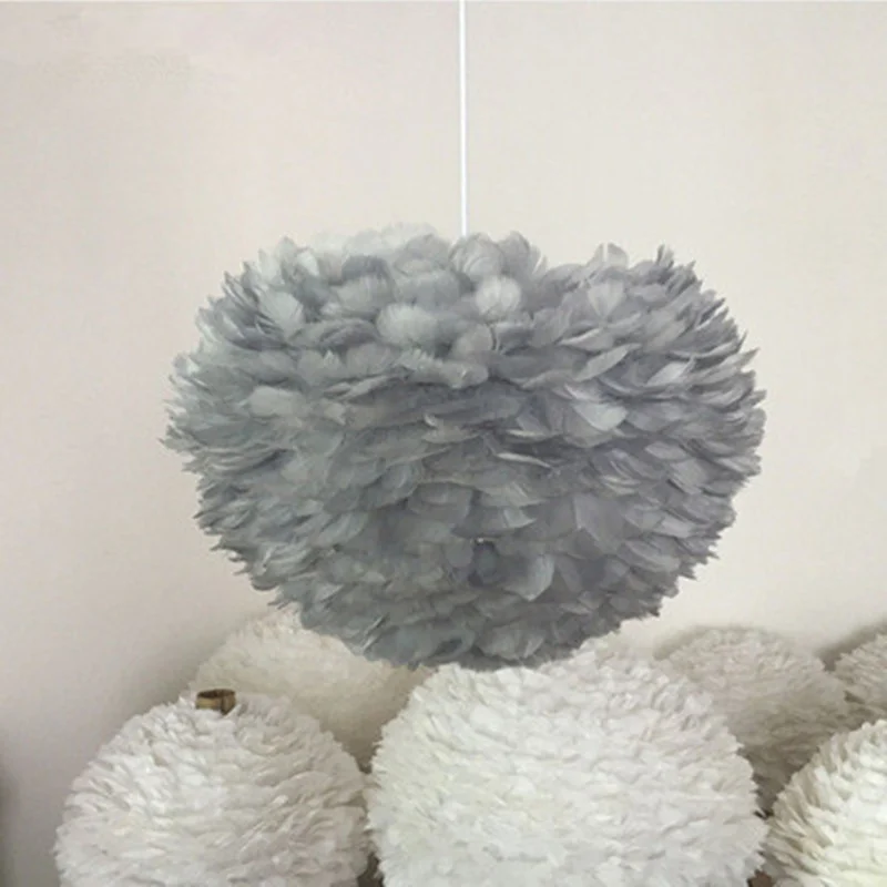 Светодиодная люстра с перьями креативный потолочный светильник в скандинавском
