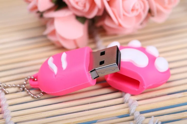 Usb диск с кошачьими крапанами милый креативный Модный usb мультяшными животными