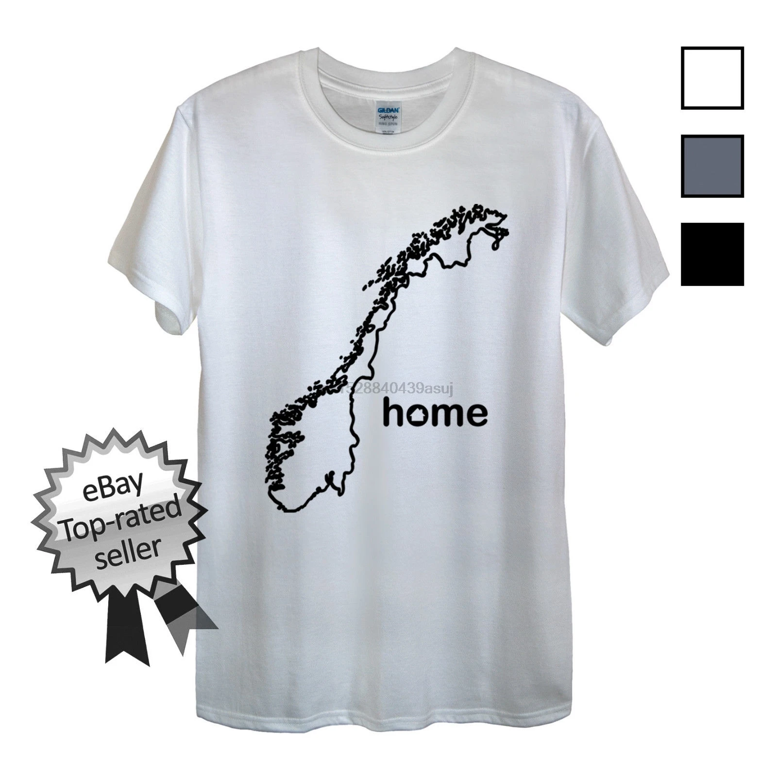 Хлопковая футболка с короткими рукавами Домашняя в норвежском стиле мужская или