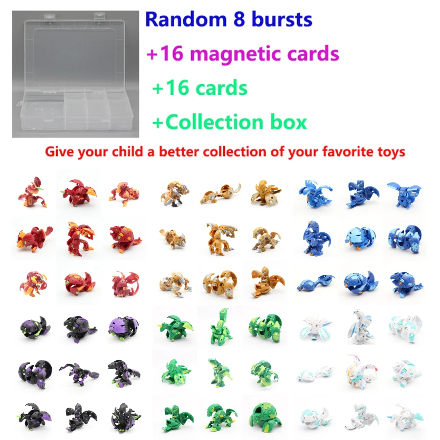 6/8/10/12 шт. пламя Единорог BAKUGANES трансформации слияние с монстром шар гироскоп