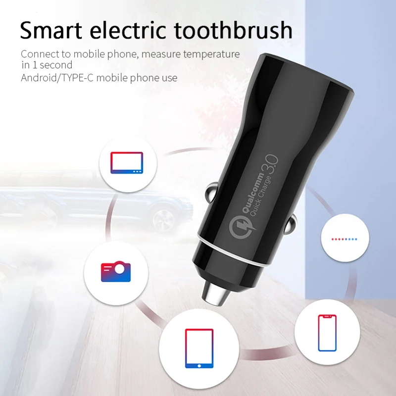 18W USB Автомобильное зарядное устройство с функцией быстрой зарядки QC3.0 3.1A PD Type C 18