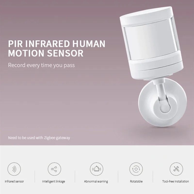 Tuya ZigBee PIR Sensor Smart Wireless WIFI Motion Detector Home Alarm System With Zigbee Hub APP Control | Безопасность и защита