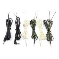 2pcs high qulity copper wire earphone maintenance wire for diy replace headphone cable 3 5mm plug audio cable repair wire rod