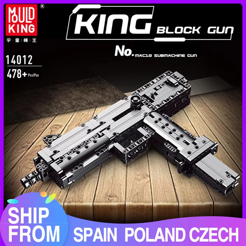 

MOULD KING 14012 American Ingram Mac-10 Submachine Gun MOC Technical Building Blocks Bricks Children Boys Gifts Toys