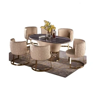 dining table set comedor sillas de comedor %d1%81%d1%82%d0%be%d0%bb %d0%be%d0%b1%d0%b5%d0%b4%d0%b5%d0%bd%d0%bd%d1%8b%d0%b9 mesa comedor muebles de madera mesa 6 chairs marble stainless steel
