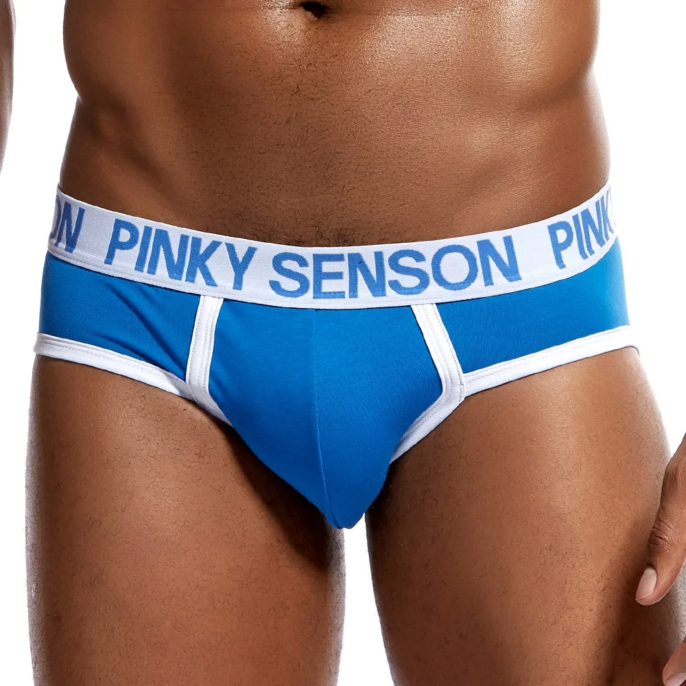 Трусы брифы Pinkysenson мужские однотонные хлопковое нижнее белье шорты трусы| |