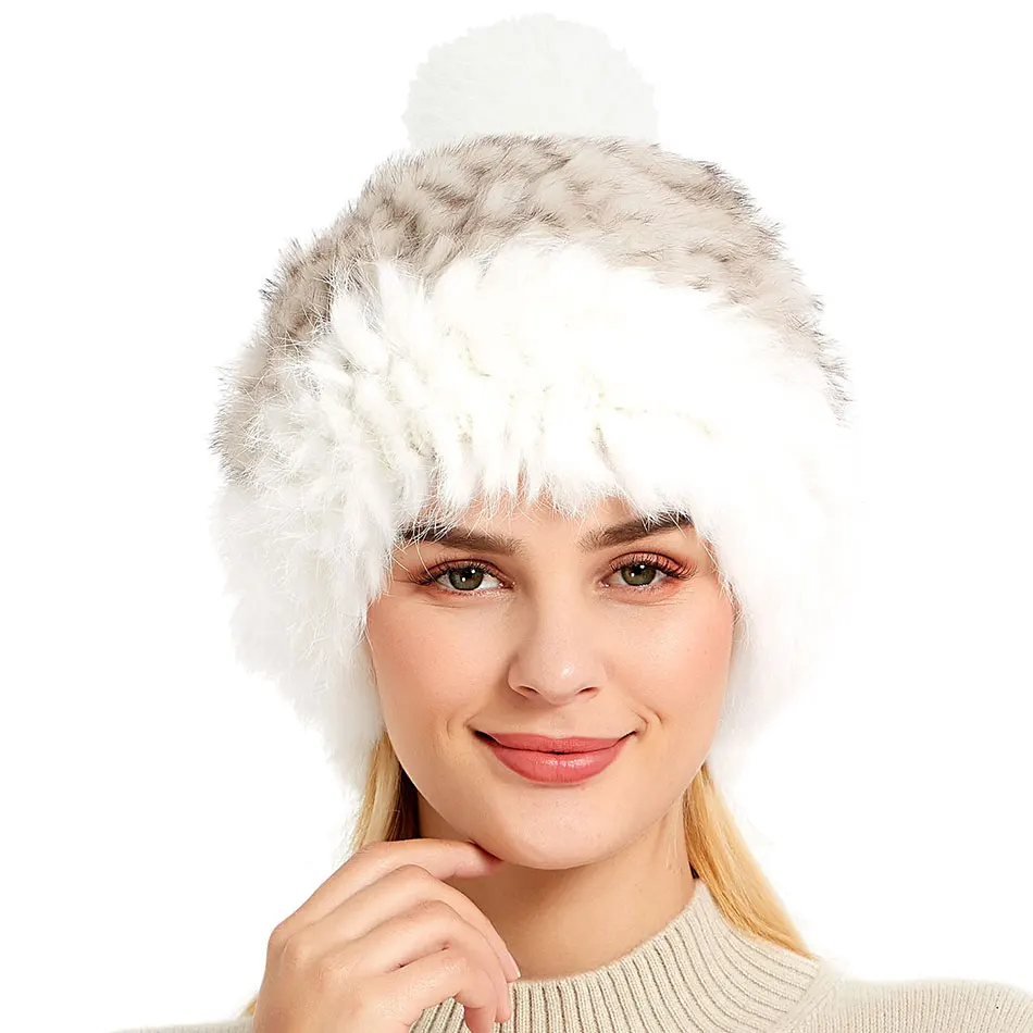 

Fur Hat Women Winter Warmer Plush Furry Beanie Ladies Fluffy Warm Skullies Fall Hats for Women
