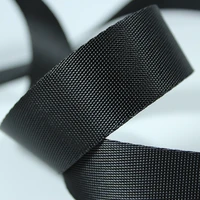 1 2 inch32mm width 50yardslot polyester black webbing high grade encryption strapping for bags plain weaves backpack belt