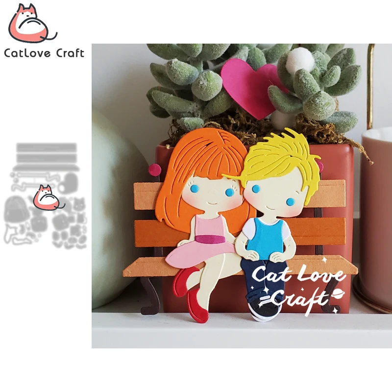 Catlove пара стульев металлический Трафаретный вырубной штамп форма для