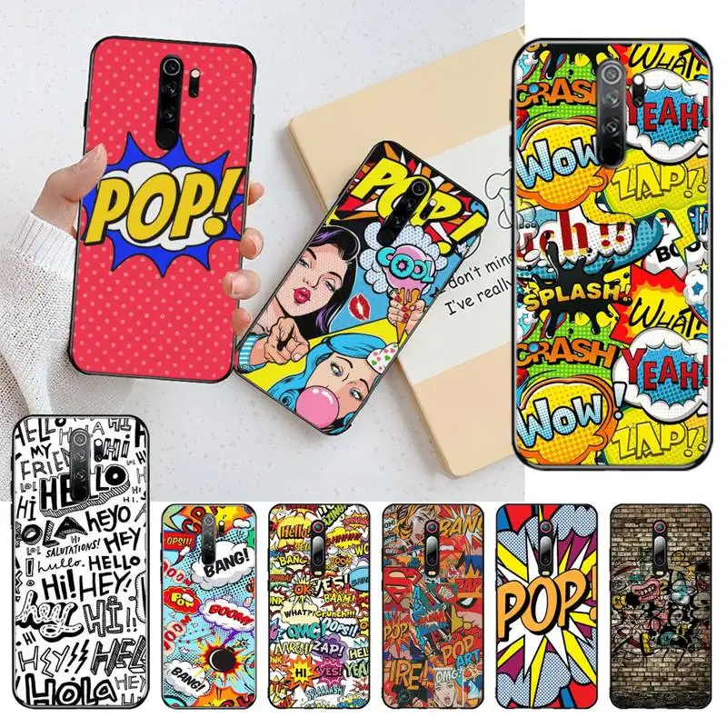 Чехол для телефона высокого качества HPCHCJHM WOW YEAH POP Redmi Note 8 8A 7 6 6A 5 5A 4 4X 4A Go Pro Plus