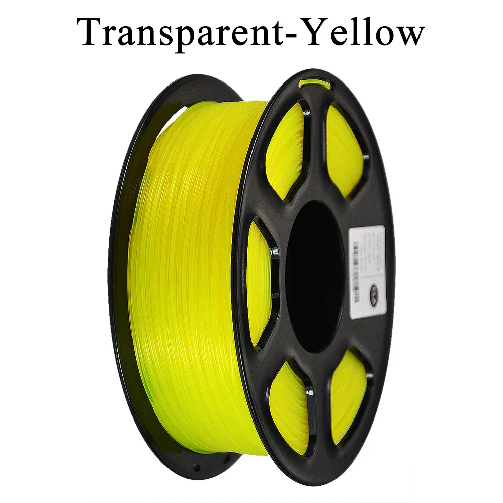 10 шт 1 кг 2.2LB 1,75 мм PLA 3D-принтеры нити для 3D-принтеры рисунок 3d-ручка MakerBot RepRap, для домашнего использования, по ограничению на использование опасных материалов в производстве - Цвет: Transparent-Yellow P