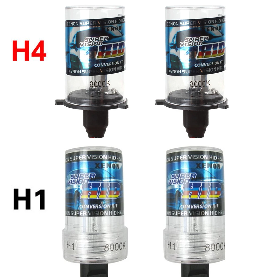 2 шт./лот водонепроницаемые автомобильные ксеноновые фары 12 В 55 Вт H4 / 35 H1 8000 К