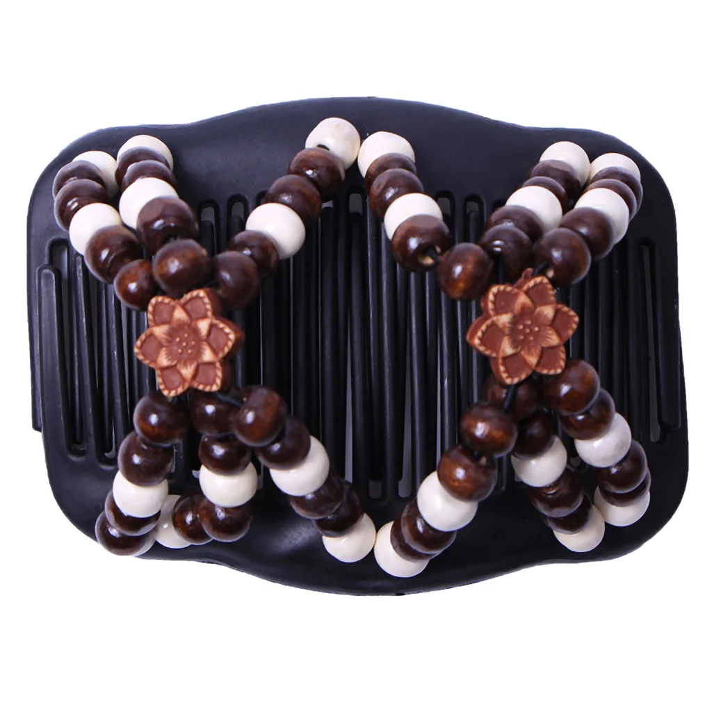 

Beauty Thick Hair Double Clip Combs Bun Maker Hair Accessories for Women Easy Updo Holds Long Short Hair