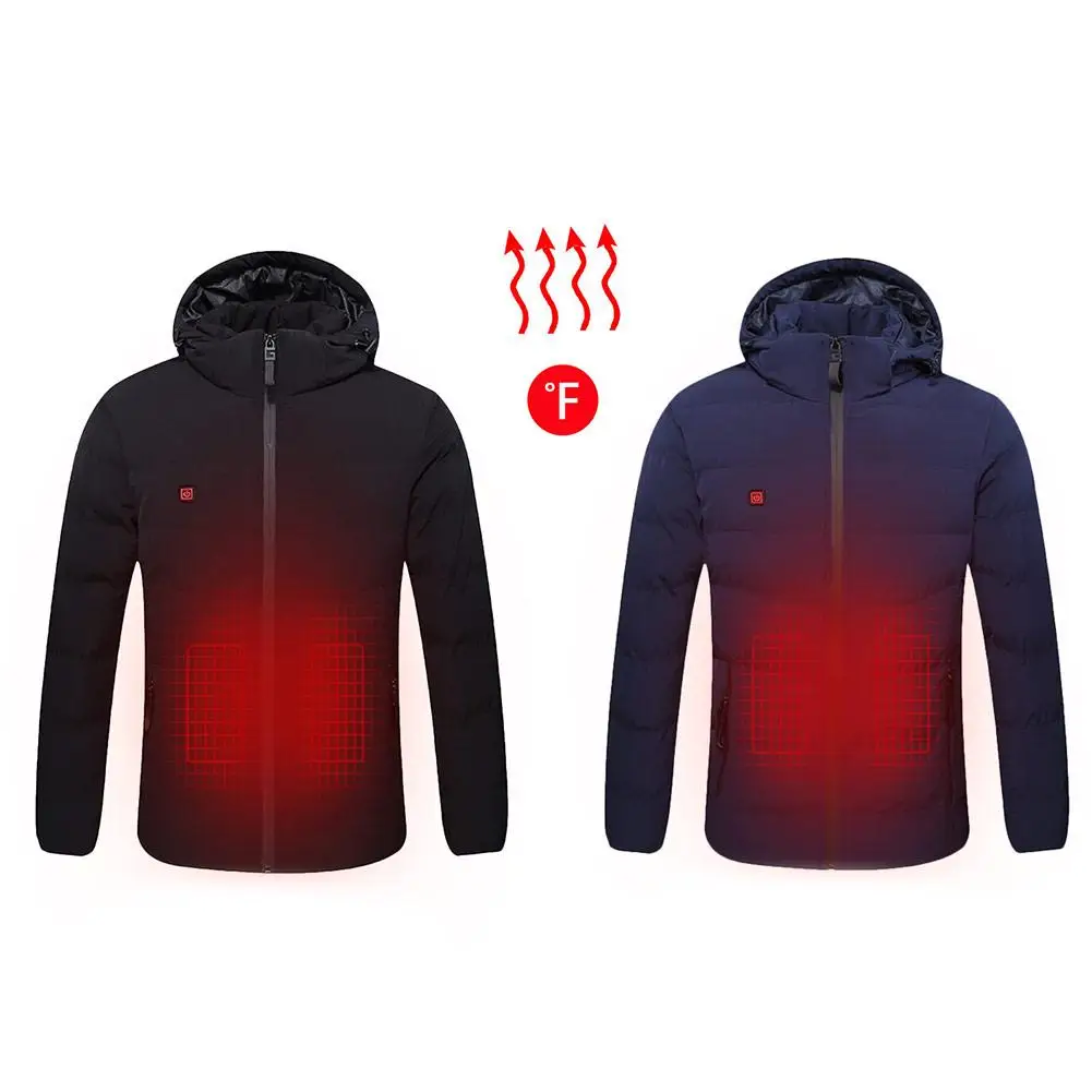 Интеллектуальная одежда с подогревом USB перезаряжаемая теплая куртка пуховик