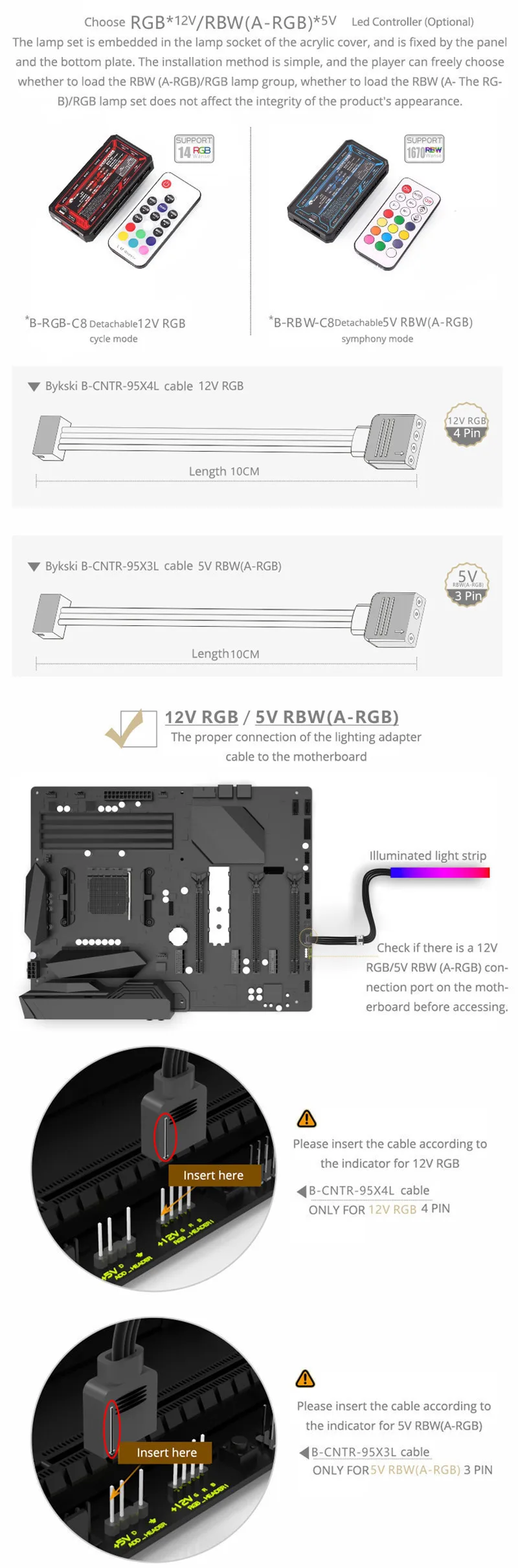 Bykski Процессор воды блок для INTER I7 LGA 115x2011 2066 1366 5V ARGB/12 V RGB AURA SYNC Процессор-XPR-A-MK-V3