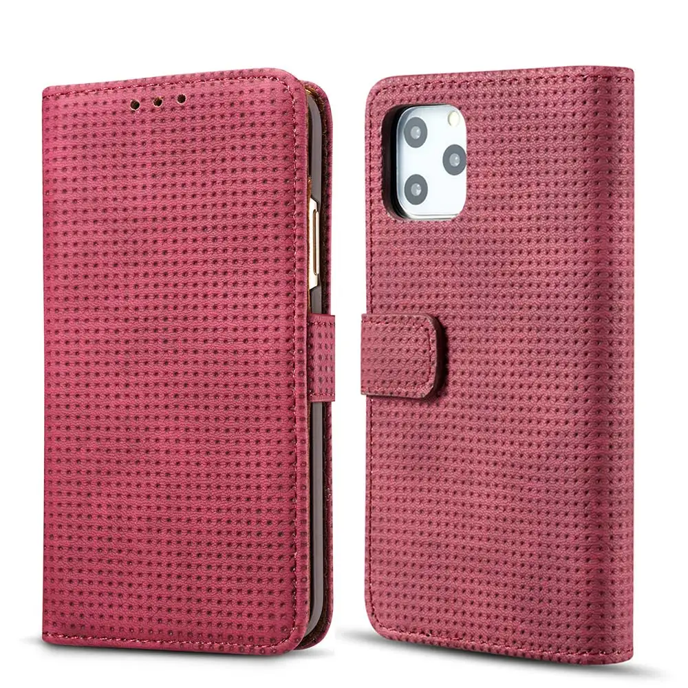 Серый Кожаный флип-чехол FLOVEME для iPhone 11 Pro XS Max X XS 8 7 чехол для samsung S9 S8 S7 Edge S10 A6 A7 A8 Note 9 10 Магнитный чехол - Цвет: Серый