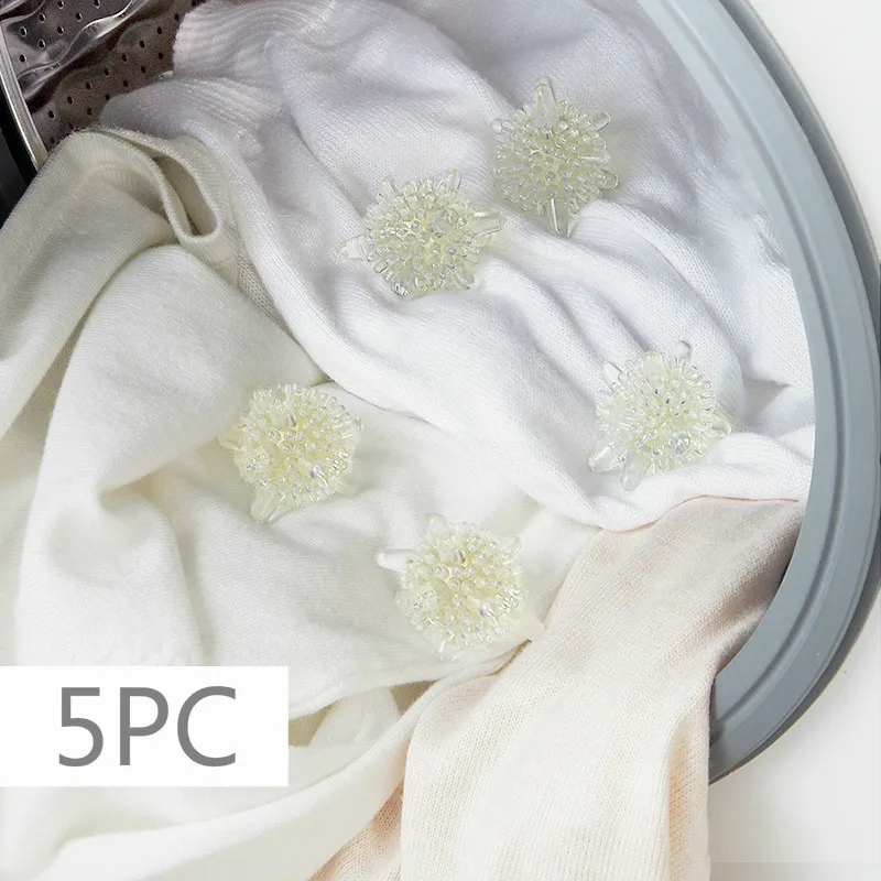 5 шт./компл. прозрачный шарик для стирки экологичный многоразовый мяч сушки