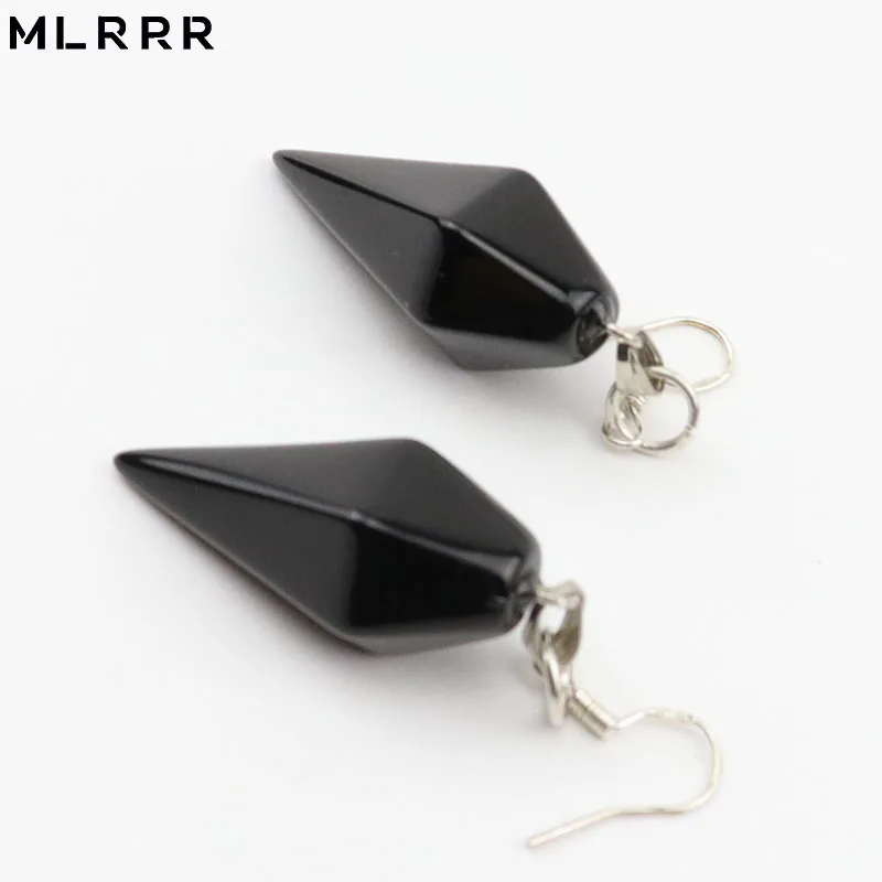 MLRRR Винтажный Классический Романтический Черный Природный камень капли воды