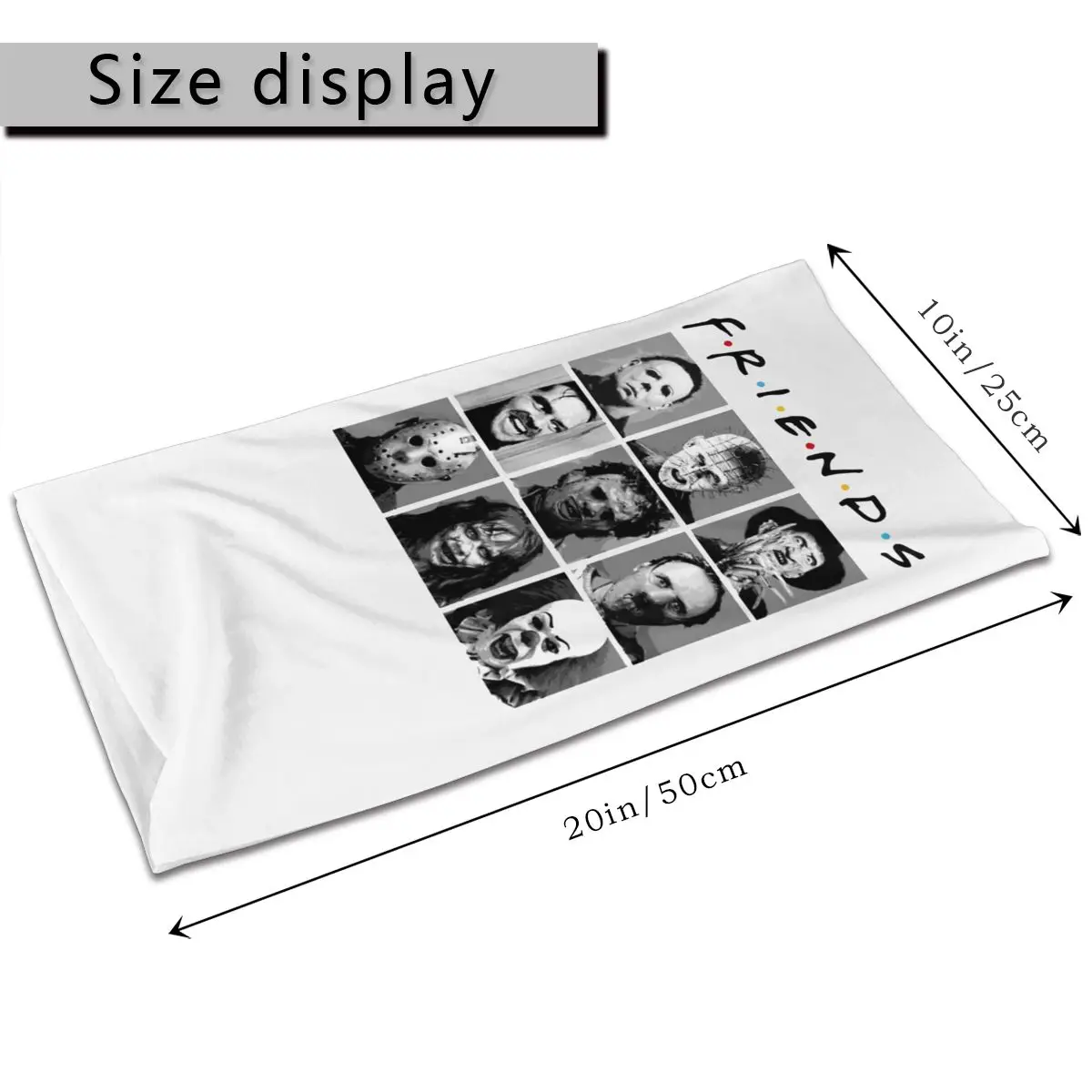 Страшные друзья шарф Шея маска для лица Мужская и женская страшная на Хеллоуин