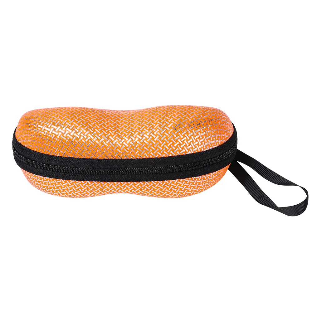 Orange 1 шт., хит, унисекс, солнцезащитные очки, коробка для очков, держатель для очков, маленькая кость, узор на молнии, простой стиль, портативный защитный чехол - Цвет: Orange