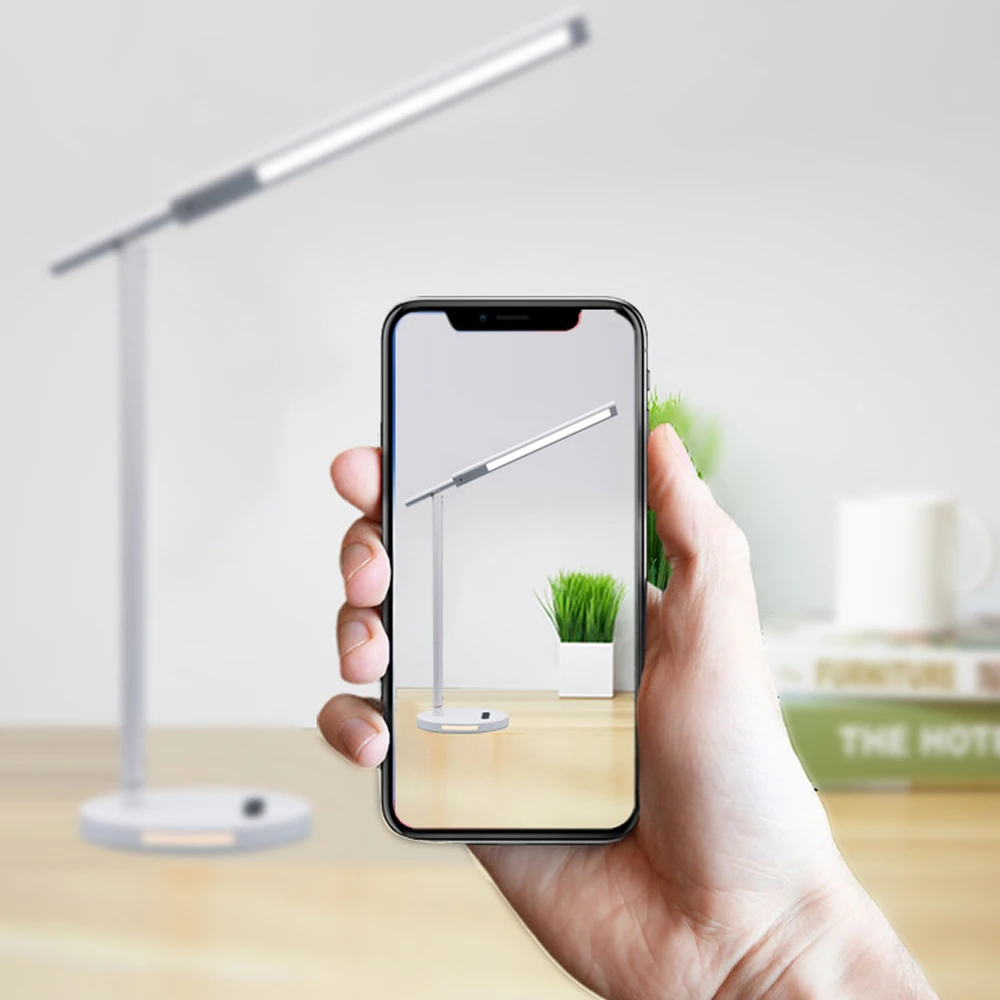 Многофункциональная настольная лампа для защиты глаз с беспроводным зарядным