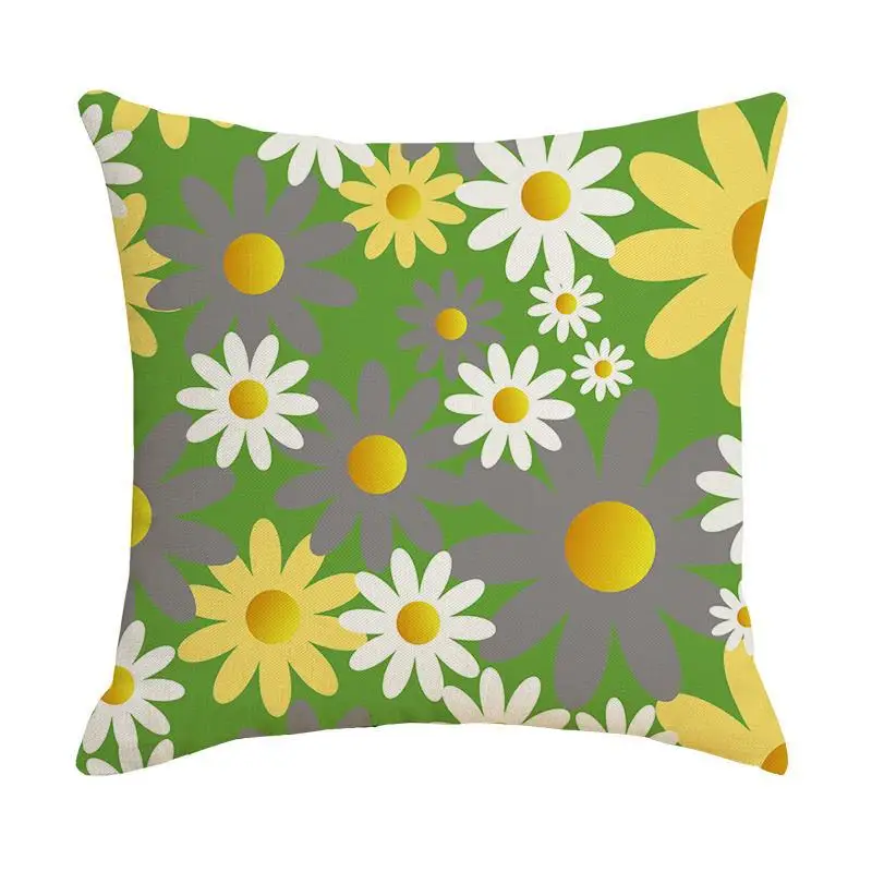 

Yellow Flowers Cushion Covers Pillowcase Home Decorative Sofa Cushions Bed Throw Pillow Cover Home Decor Pillow Case 45*45cm