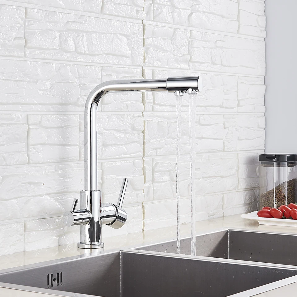 Смеситель для питьевой воды поворотный кран с фильтрованной водой кухни