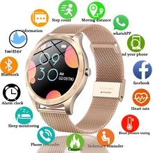 LIGE New Women Smart Watch Woman Fashion Watch Heart Rate Sleep Monitoring For Android IOS IP67 Waterproof Ladies Smartwatch+Box