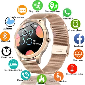 LIGE New Women Smart Watch Woman Fashion Watch Heart Rate Sleep
Monitoring For Android IOS IP67 Waterproof Ladies Smartwatch+Box