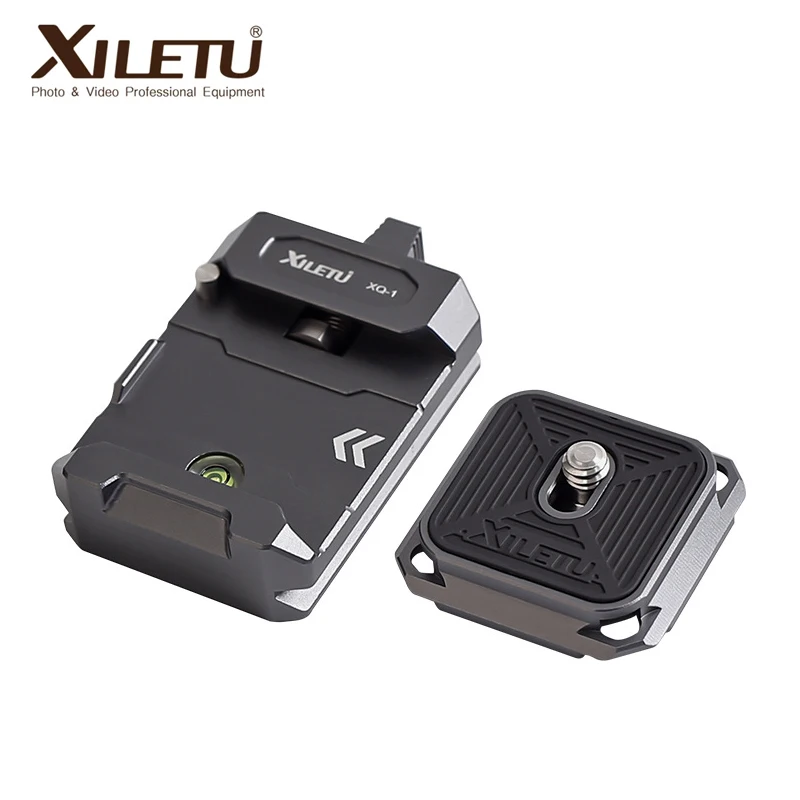 XILETU XQ1 płyta szybkiego uwalniania podstawa statywu suwak Adapter do montażu uniwersalny uchwyt do kamery ze stabilizatorem zestaw zacisków szybkiego uwalniania do lustrzanki cyfrowe