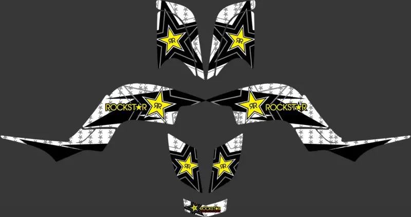 

0338 Star New Style DECALS STICKERS Graphics Kits For Yamaha RAPTOR 660 ATV Raptor660