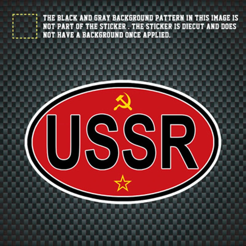 1 шт. CCCP наклейки на авто СССР русском Светоотражающая виниловая Автомобильная