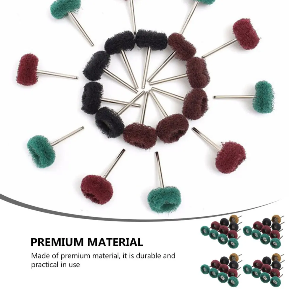

40pcs Creative Polishing Brush Scouring Pad Polishing Wheel (Assorted Color)