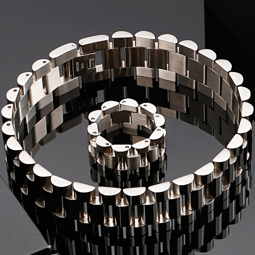 Браслет-цепочка мужской из нержавеющей стали 16 мм | Украшения и аксессуары