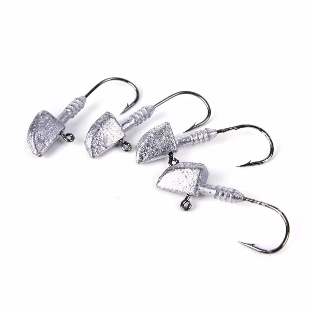 5 шт./лот новая рыболовная приманка с крючком в виде рыбки грузило свинцовый