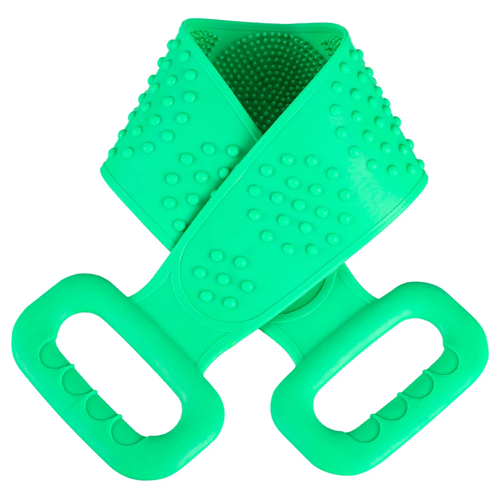 

Silicone Brushes Bath Towels Scrubber Bath Long Rubbing Back Mud Peeling Towel Body Massage Shower Skin Clean Shower Brush HOT