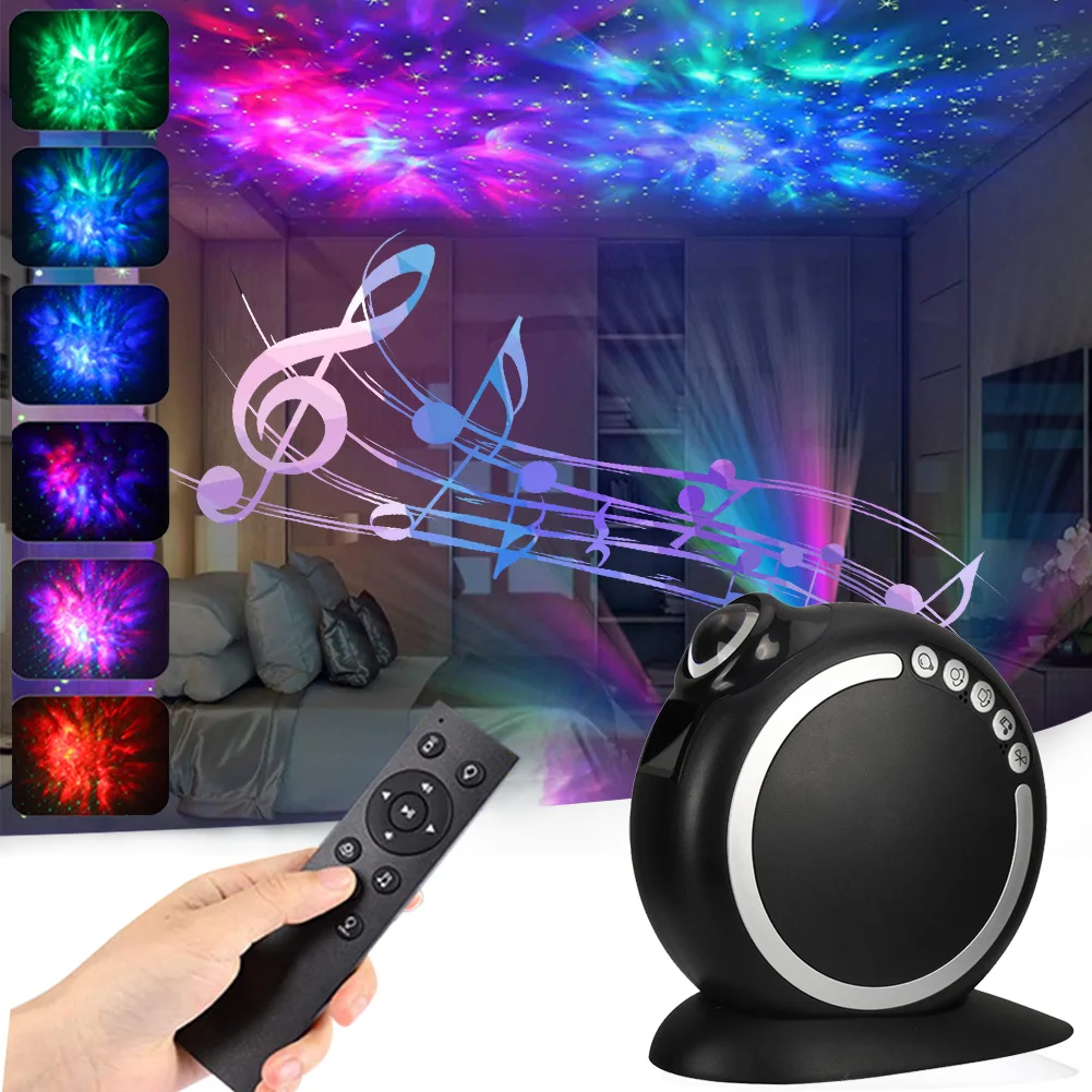 

Colorful Starry Sky Galaxy Projector Nightlight Child Bluetooth USB Music Player Star Night Light Romantic Projection Lamp Gifts