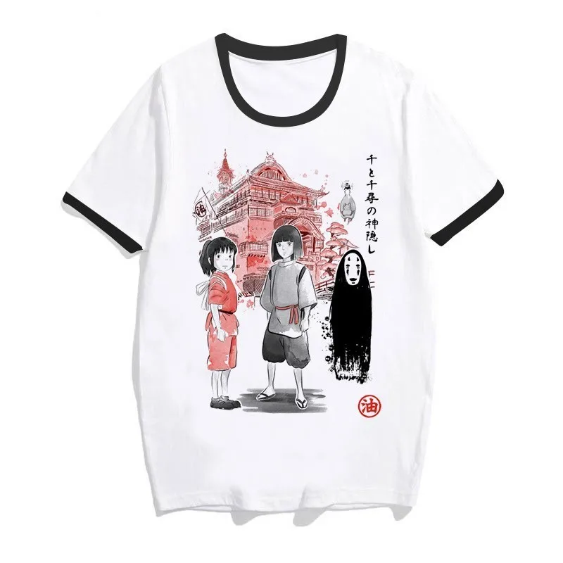 r Totoro Spirit Out Футболка Женская Студия Ghibli femme японский аниме мультфильм футболка Miyazaki Hayao одежда женская kawaii - Цвет: r
