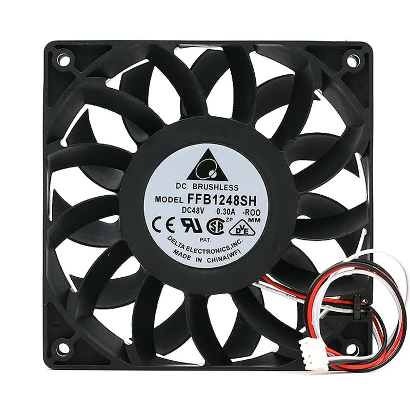 

Original Delta Delta Ffb1248sh 12025 12cm 48V 0.30a Three-Wire Stop Alarm Fan
