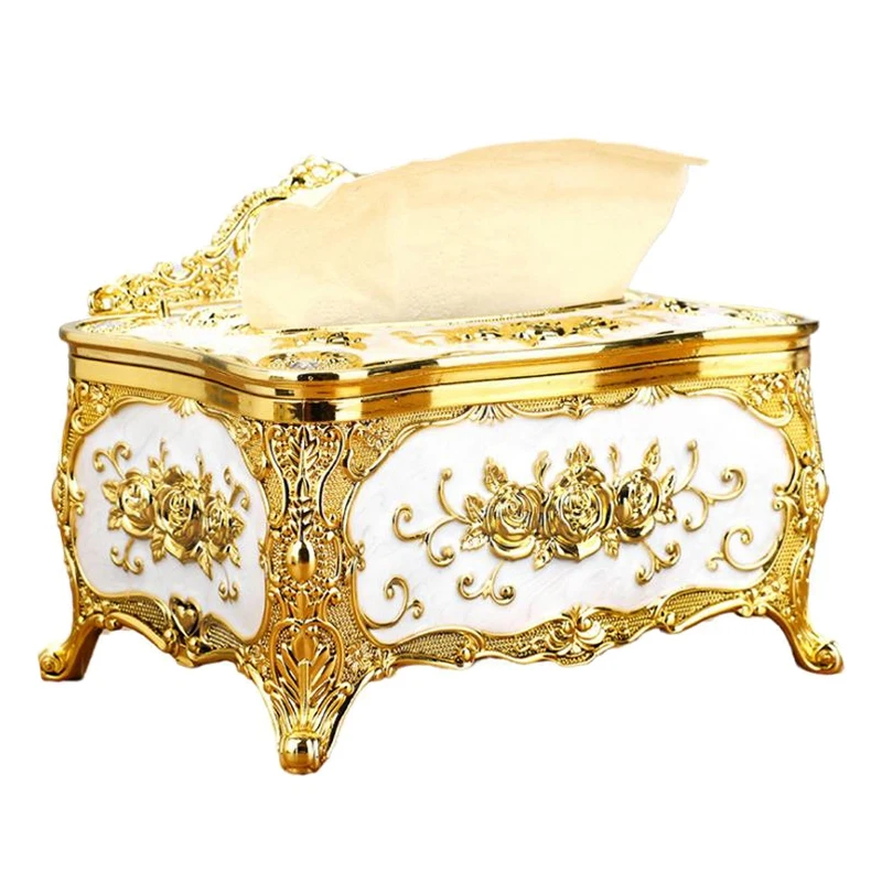 

European-Style Tissue Box Pumping Box Household Multifunctional Storage Box Bedroom Living Room Pumping Box
