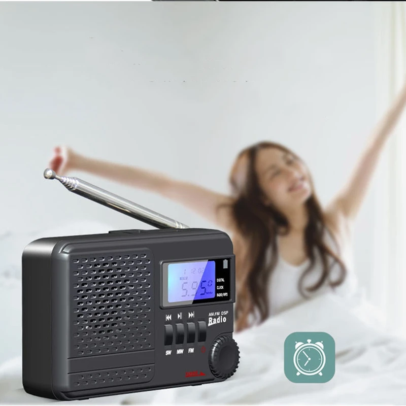 FM AM Radio Portable Radios Rechargeable Digital Frequency Modulation With Earphone Jack | Электроника